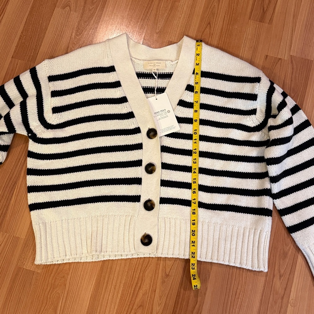 New Sezane Striped Cardigan. Medium. - Picture 6 of 9